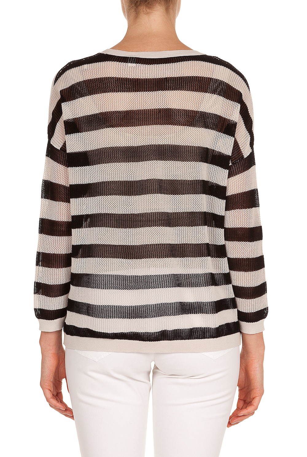 Stripe Mesh Knit