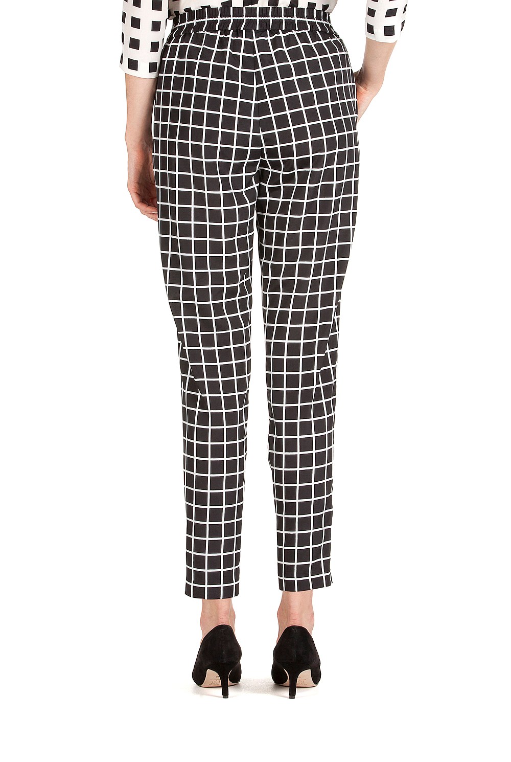 Grid Print Pant