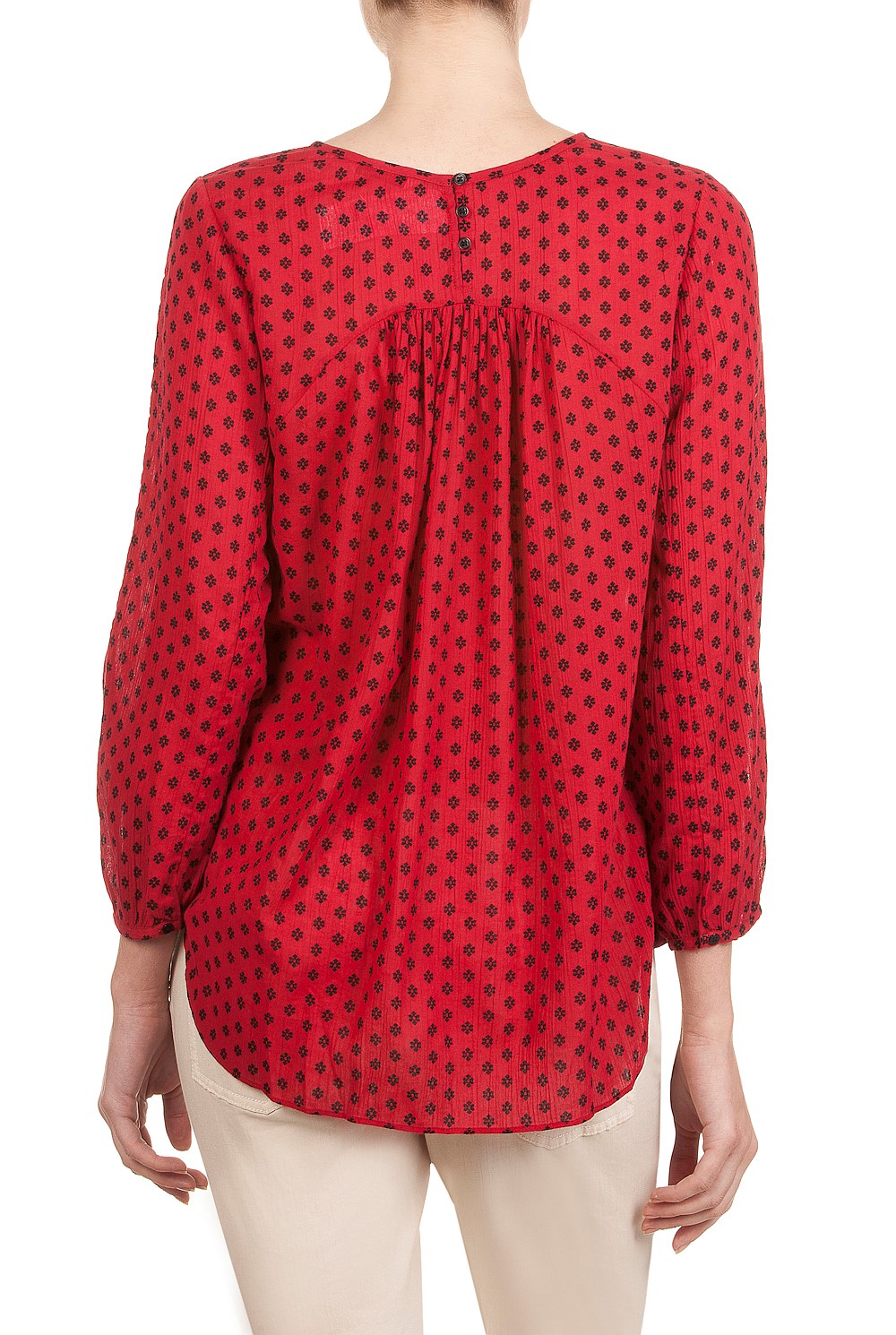 Fringed Print Smock