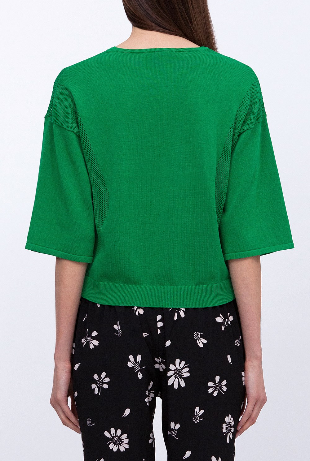 Mesh Kimono Sleeve Knit