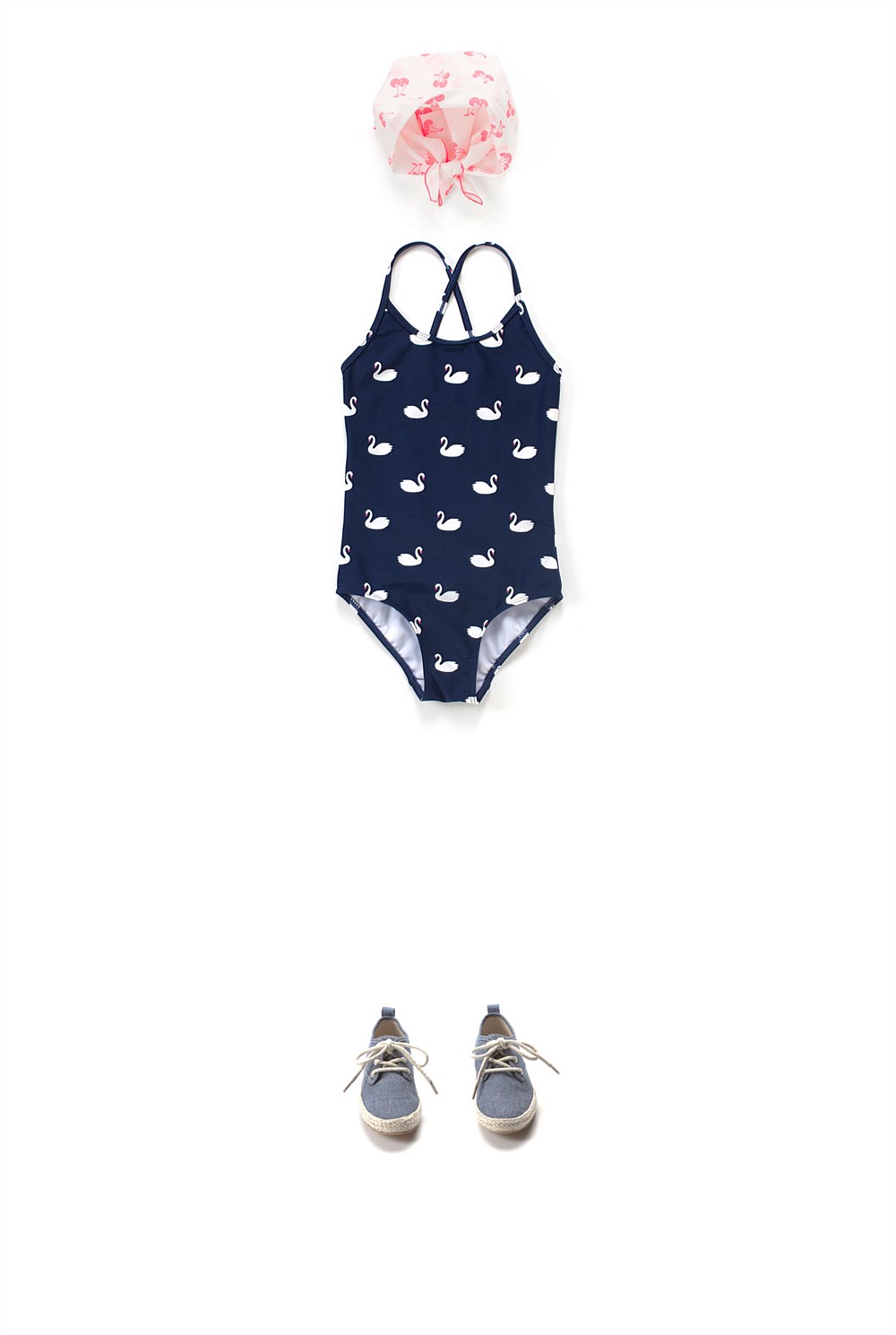 Swan Print Bather