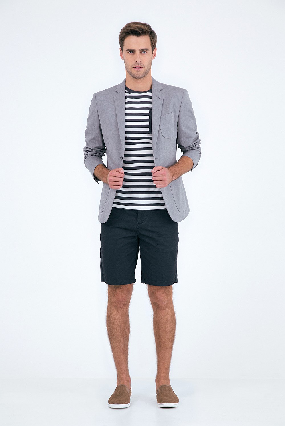 Stripe Pocket Detail T-Shirt
