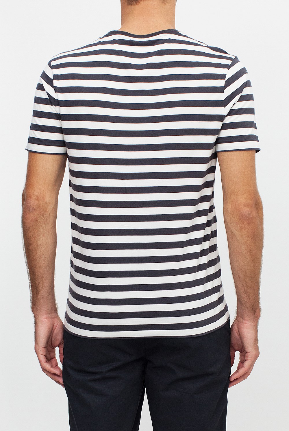 Stripe Pocket Detail T-Shirt