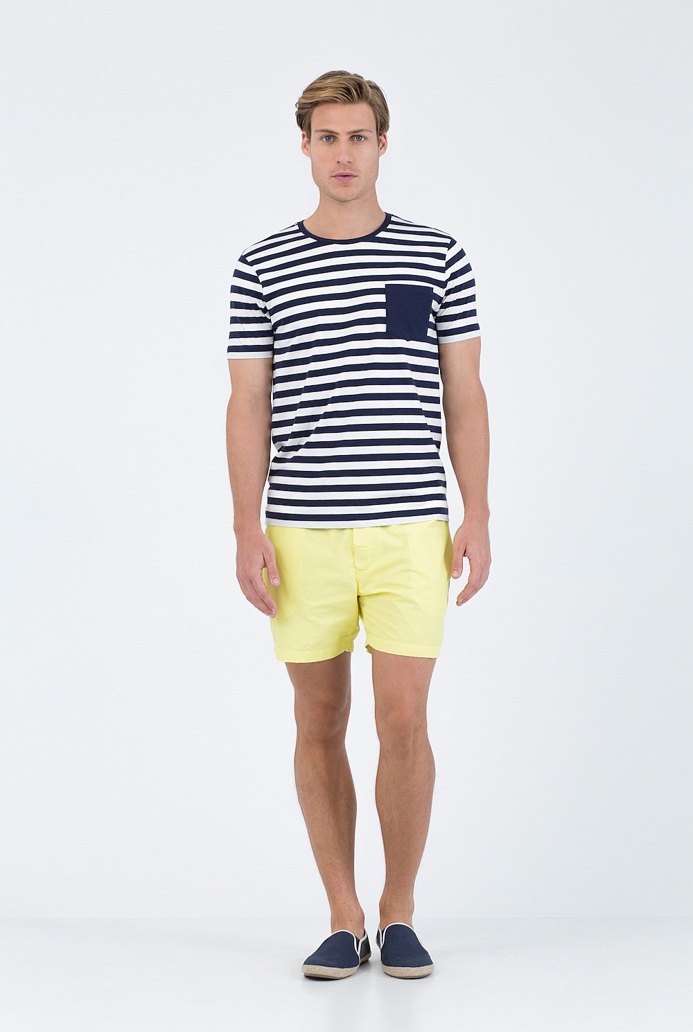 Stripe Pocket Detail T-Shirt
