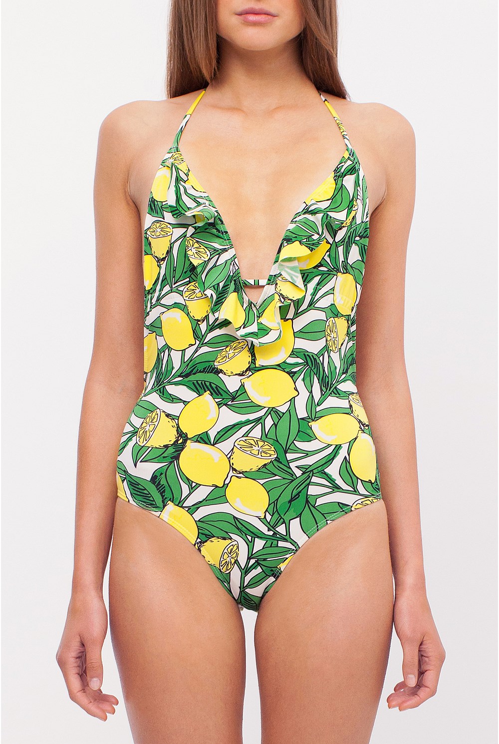 Lemon Print Swimsuit