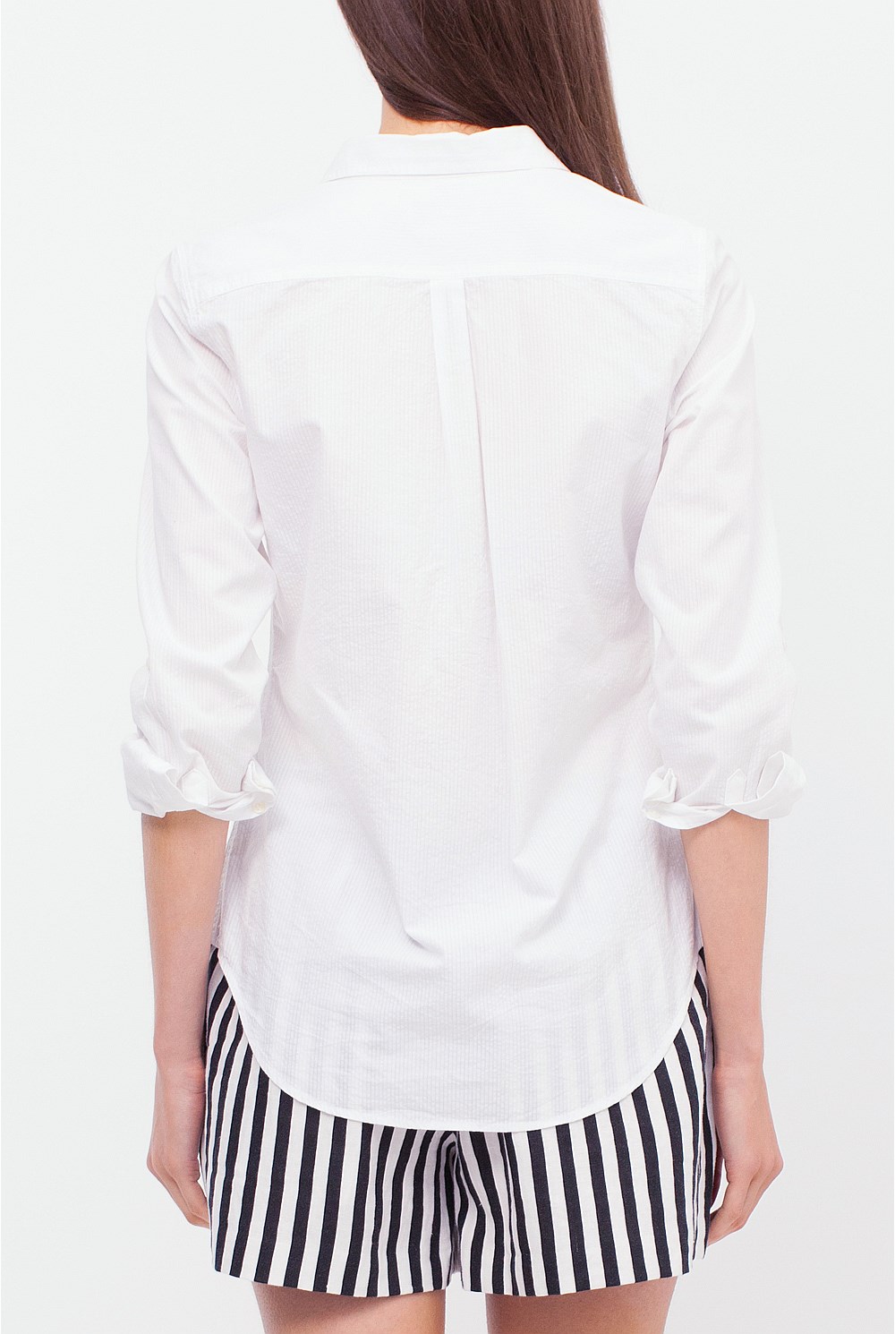 Roll-Up Seersucker Shirt