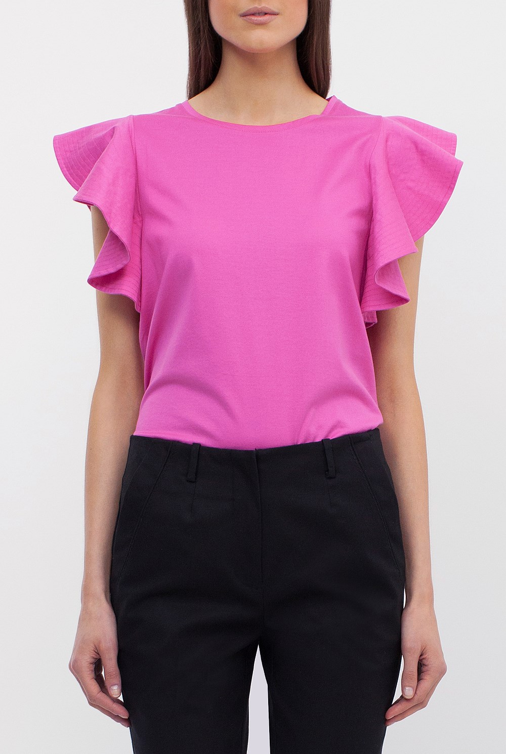 Ruffle Sleeve T-Shirt