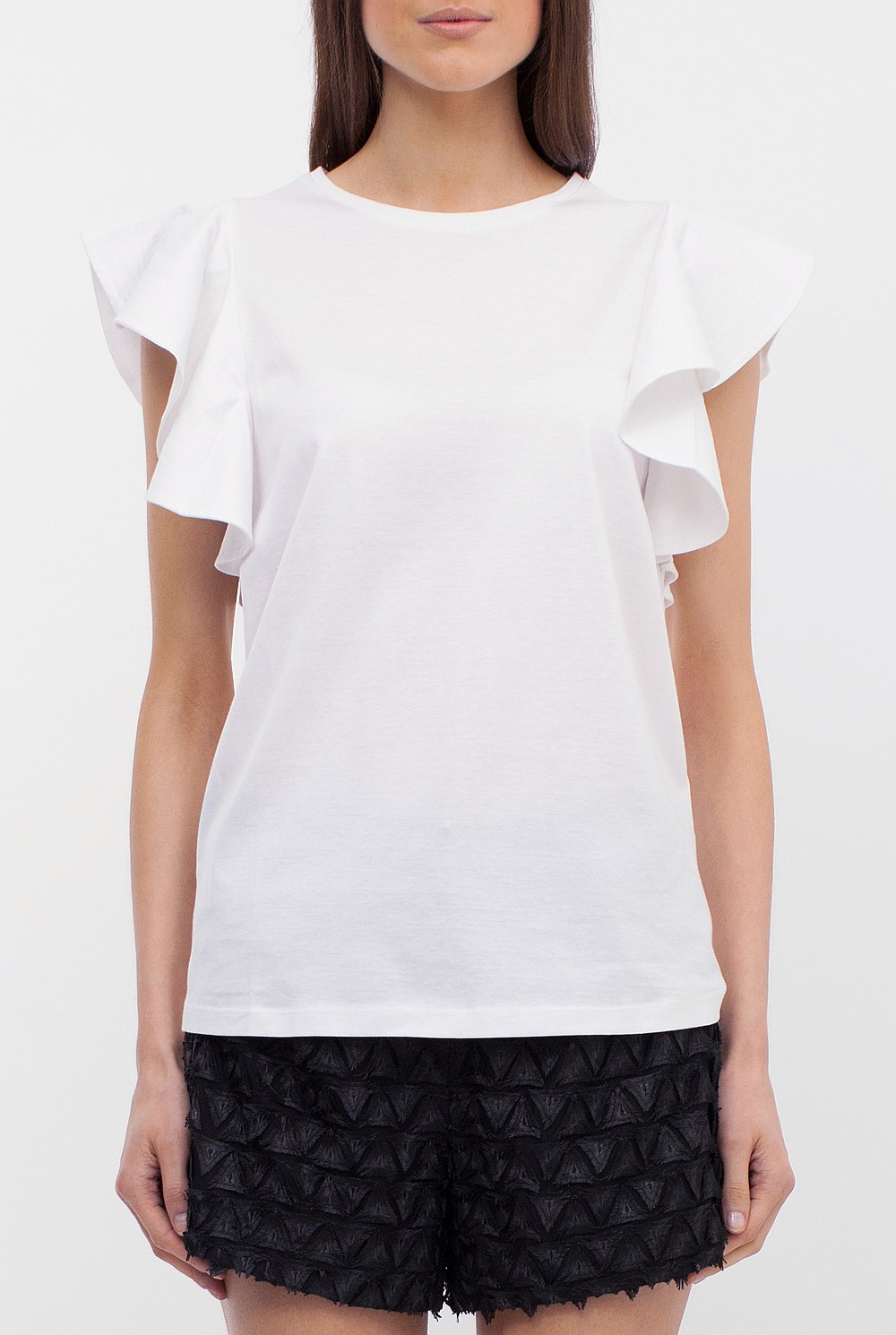 Ruffle Sleeve T-Shirt