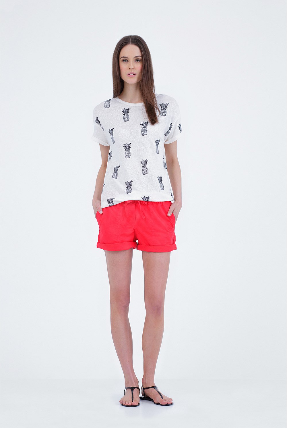 Roll Up Pineapple T-Shirt