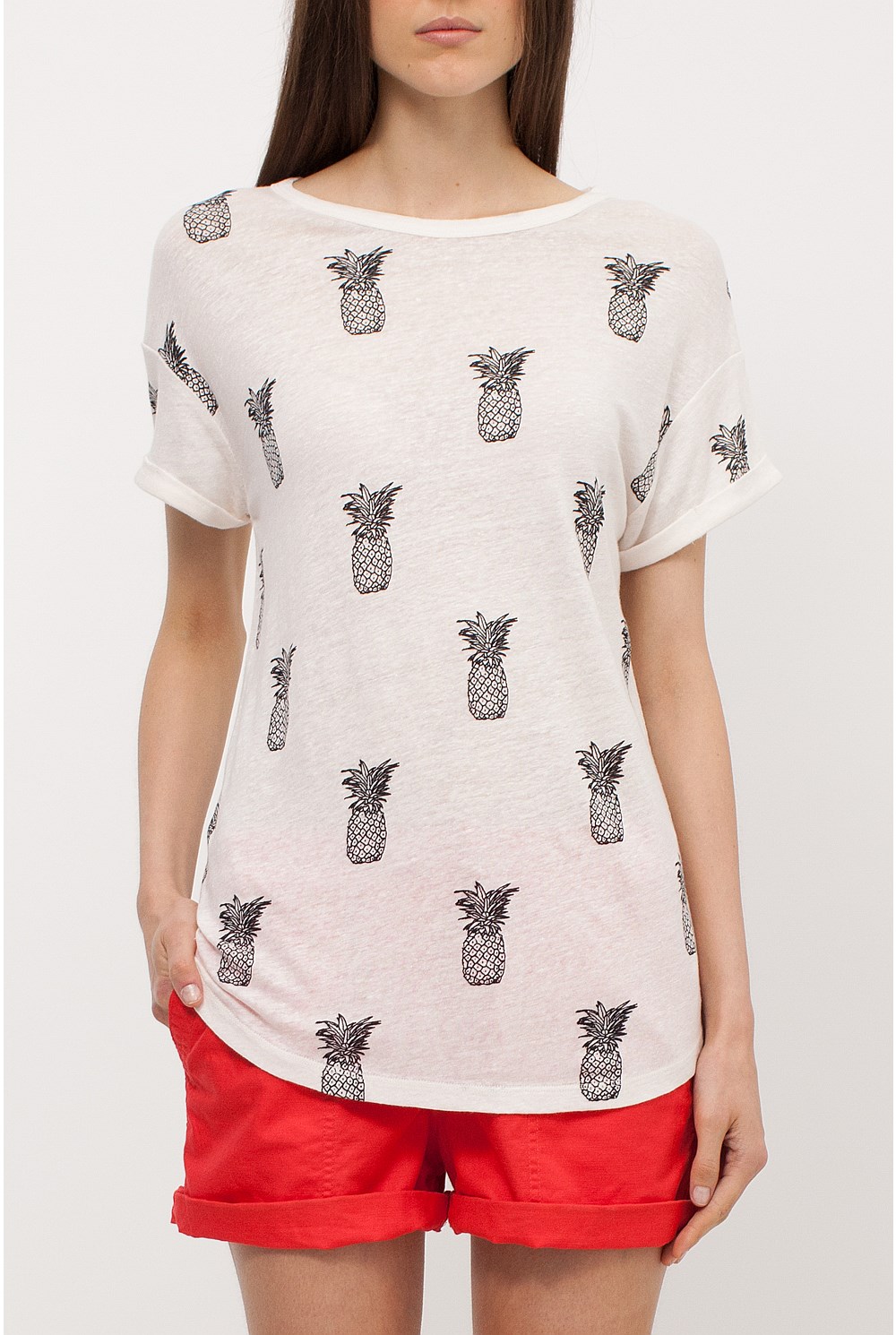 Roll Up Pineapple T-Shirt