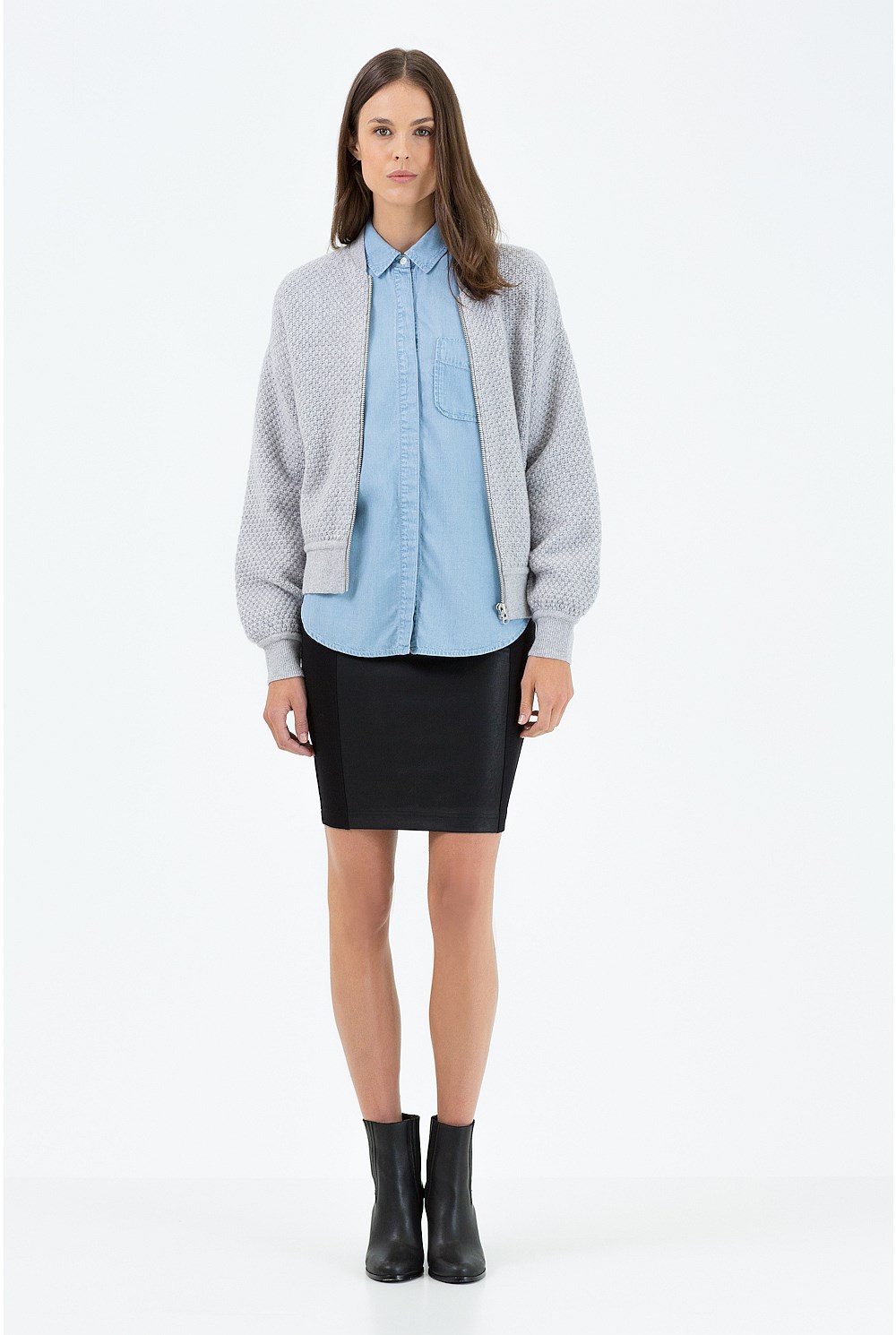 Denim Boxed Frame Shirt