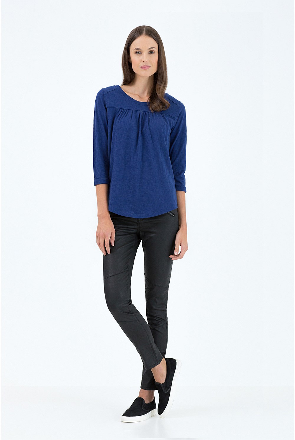 Quilted Shoulder T-Shirt
