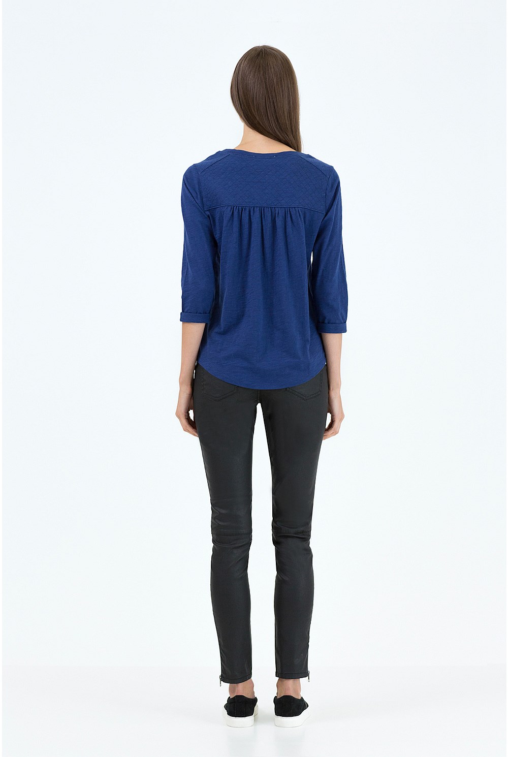 Quilted Shoulder T-Shirt
