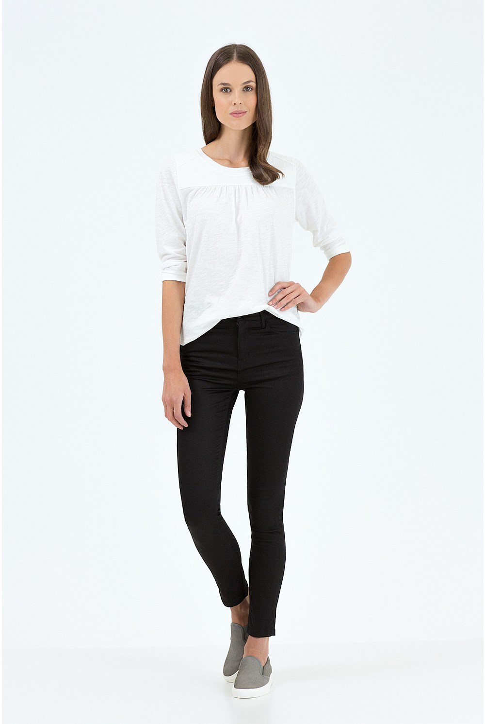 Quilted Shoulder T-Shirt