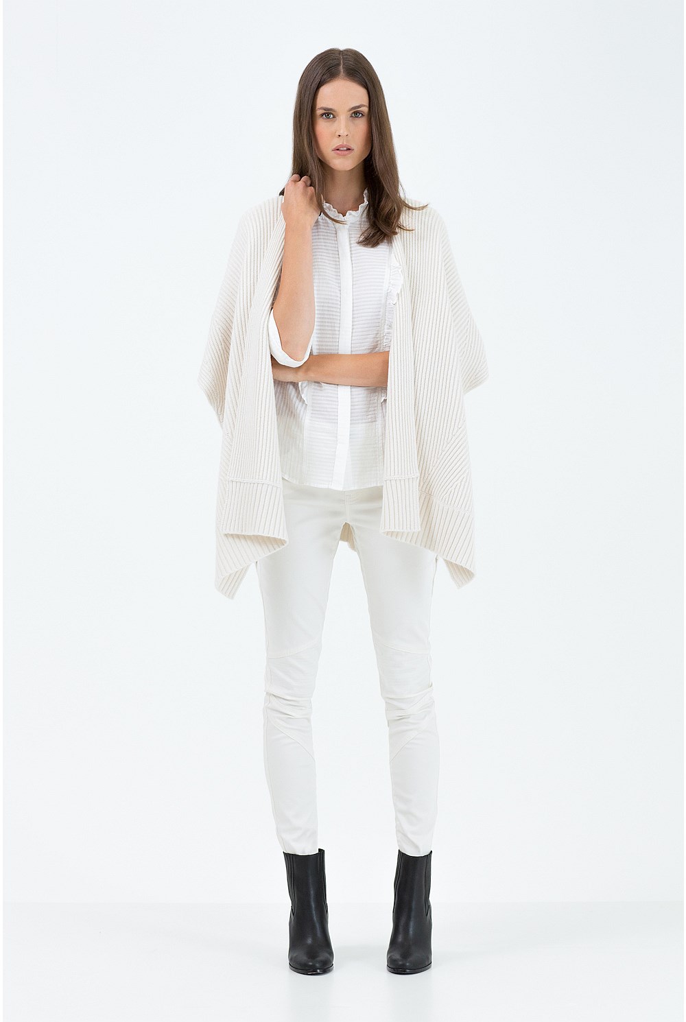 Rib Knit Poncho