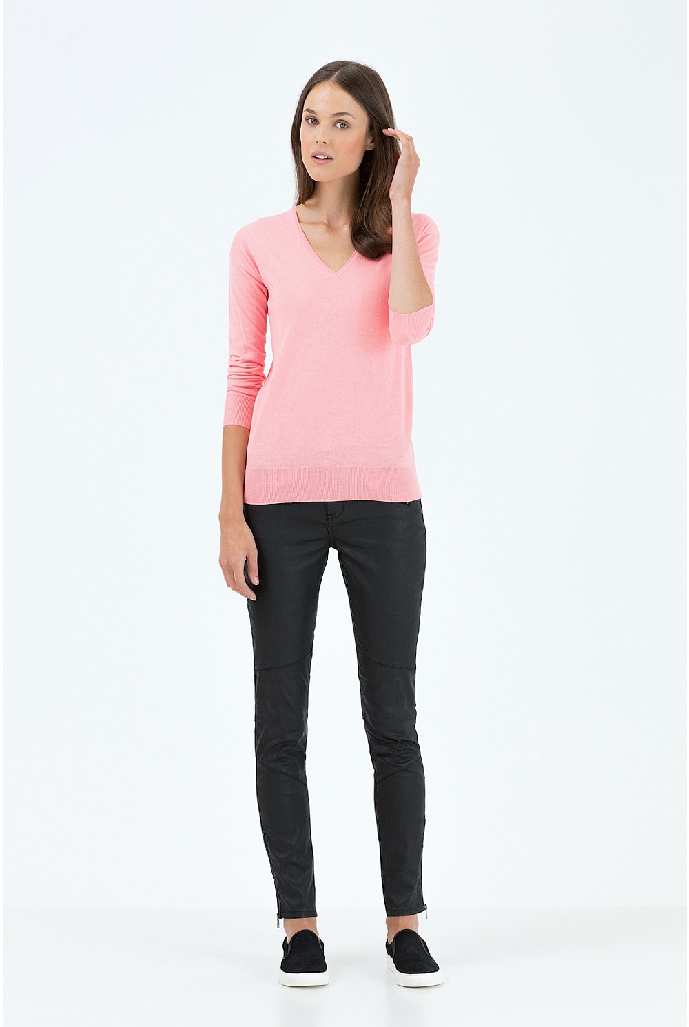 Merino Silk V-Neck