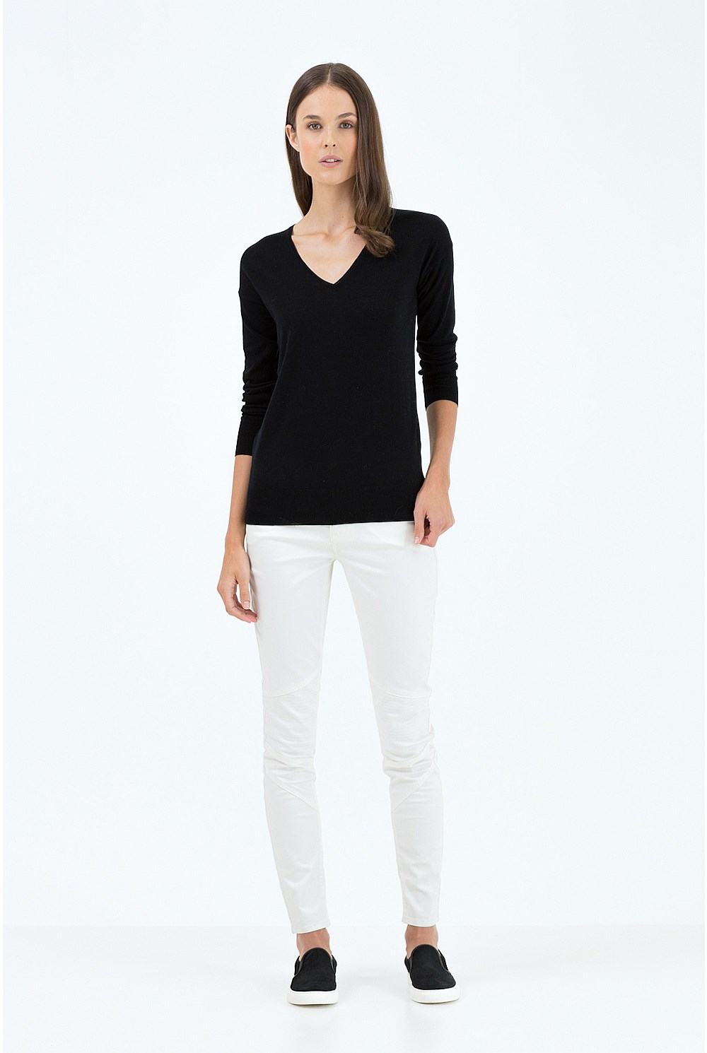 Merino Silk V-Neck