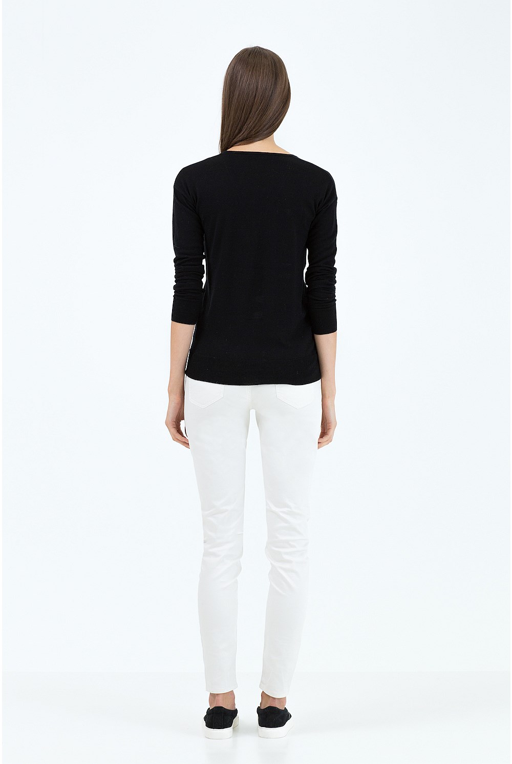Merino Silk V-Neck