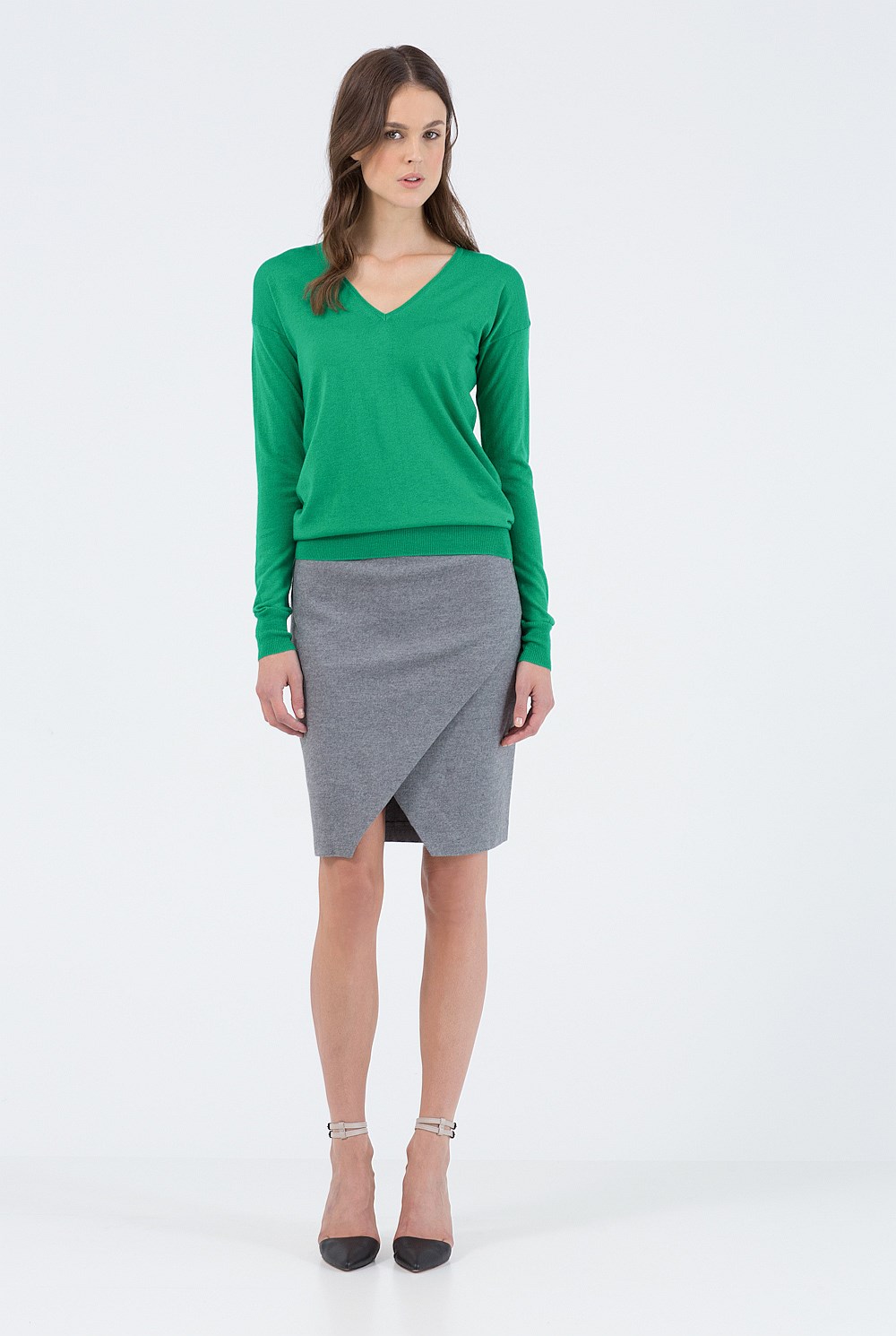 Merino Silk V-Neck