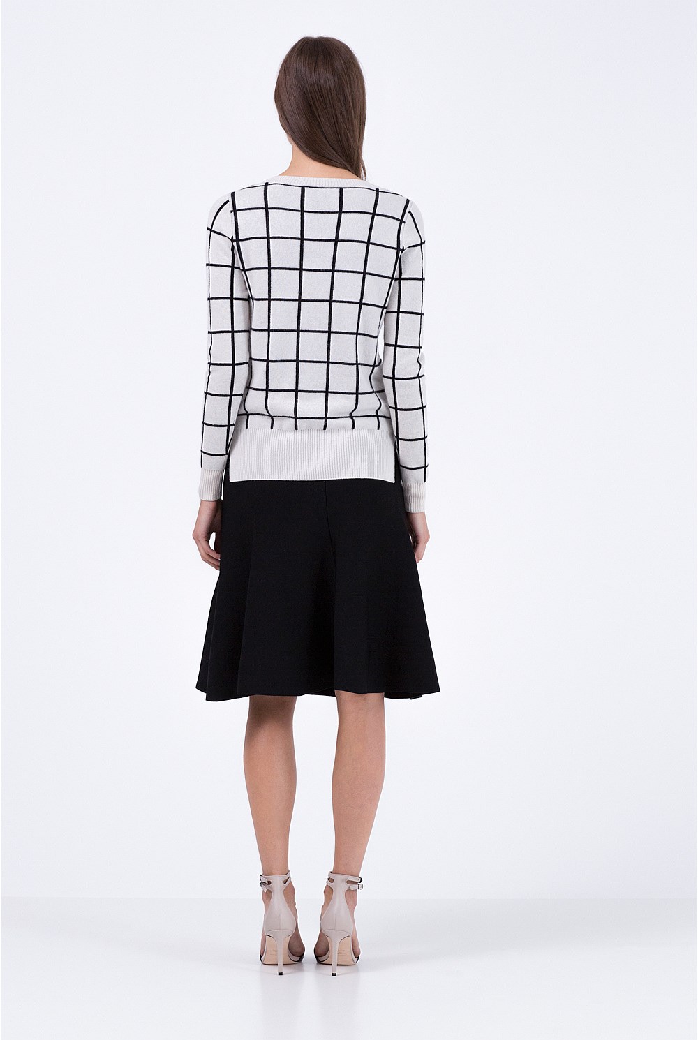 Grid Jacquard Knit