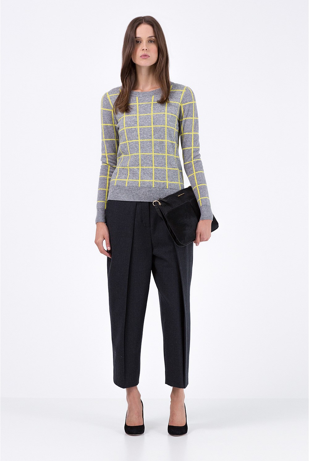 Grid Jacquard Knit