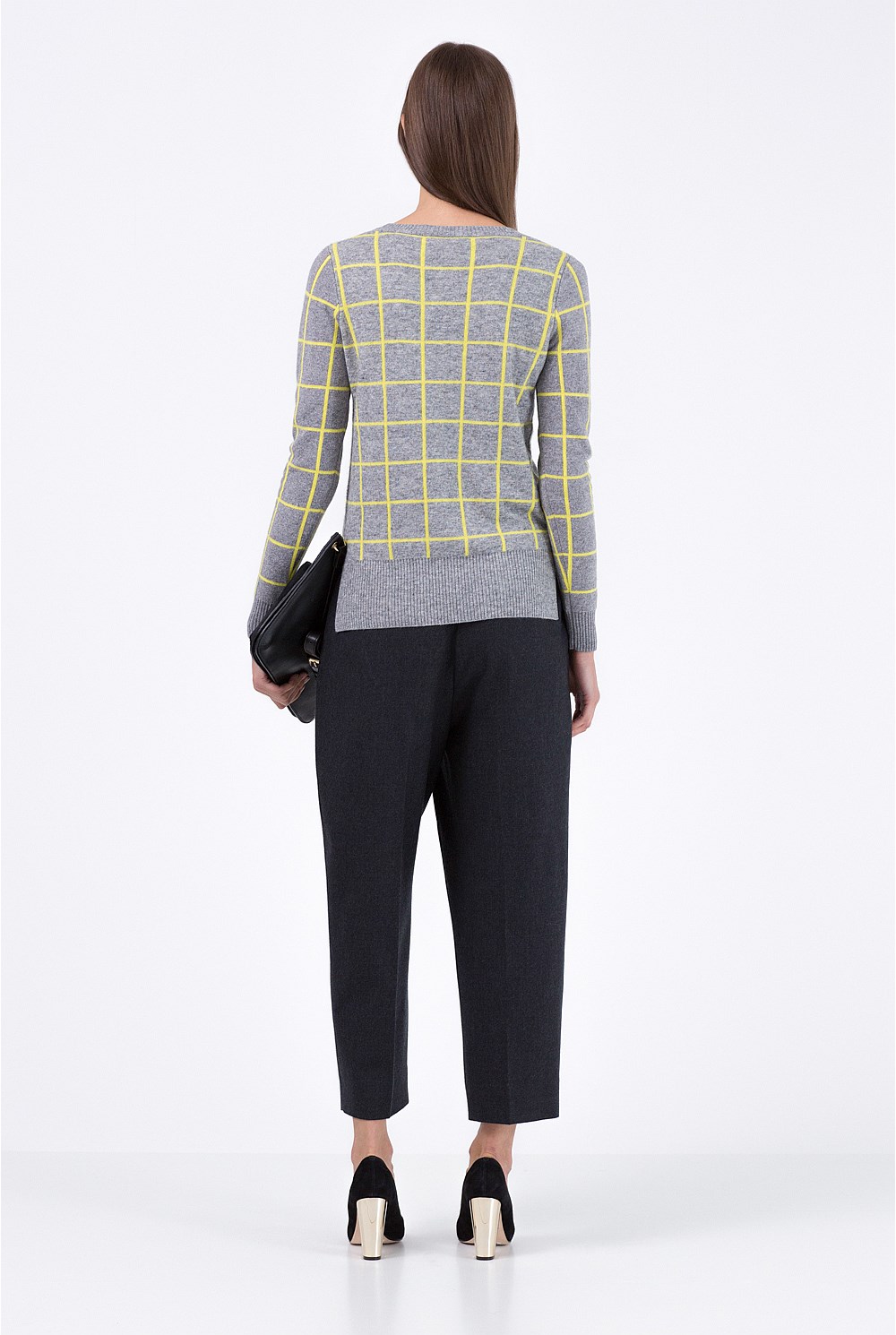 Grid Jacquard Knit