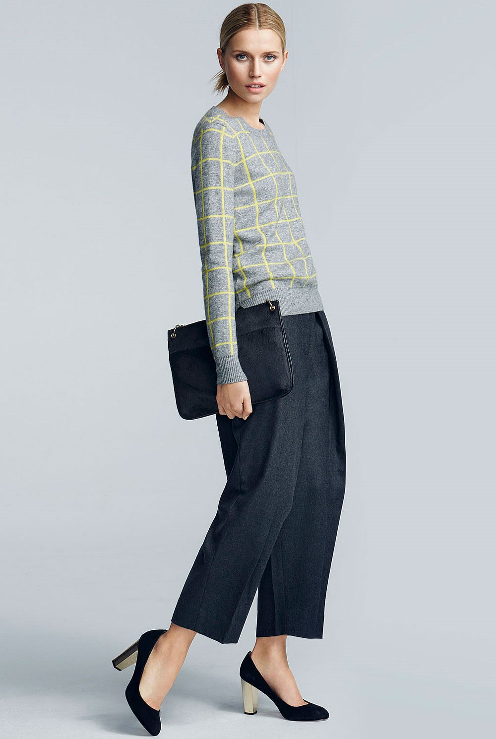 Grid Jacquard Knit
