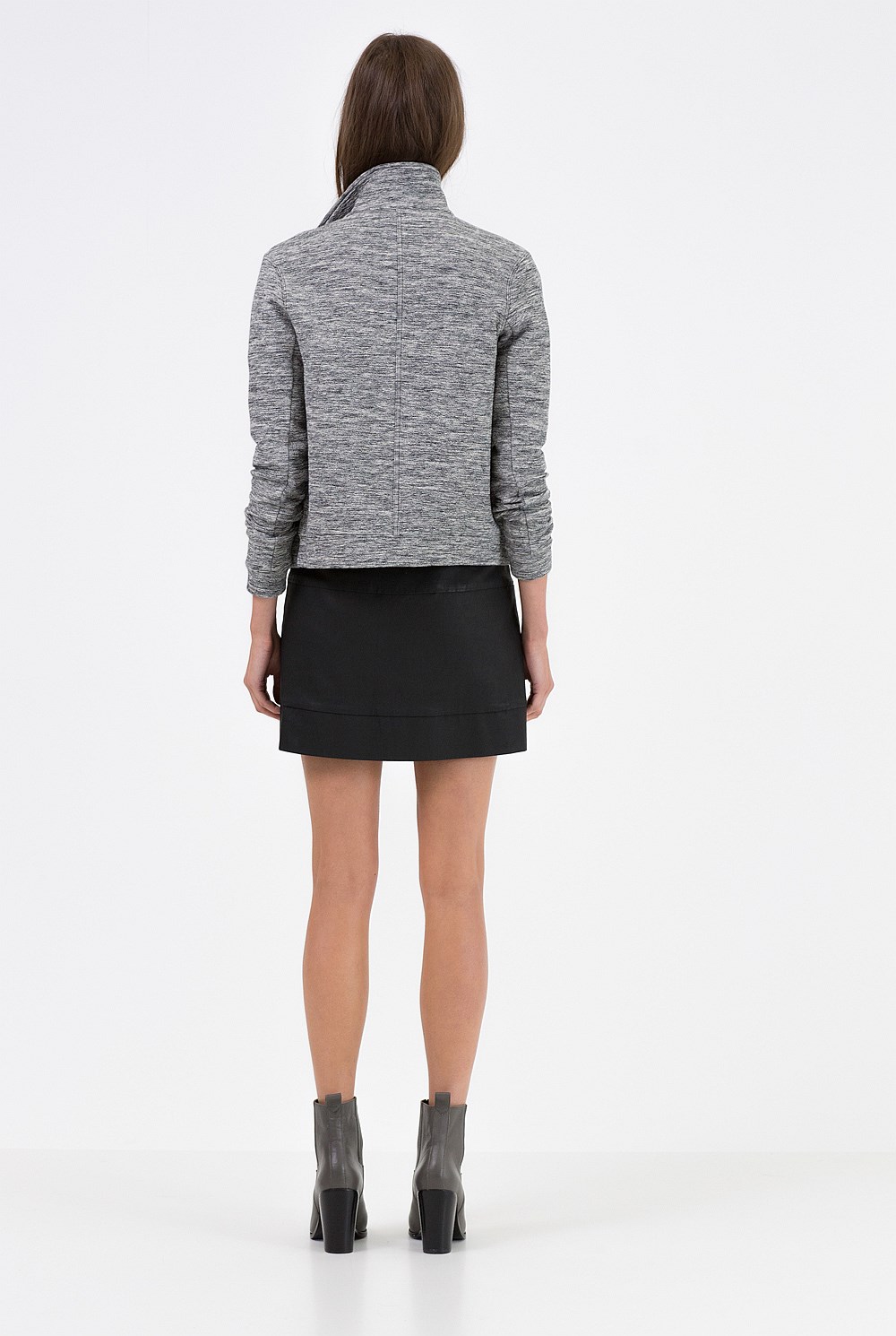 Zip Through Biker Jacket
