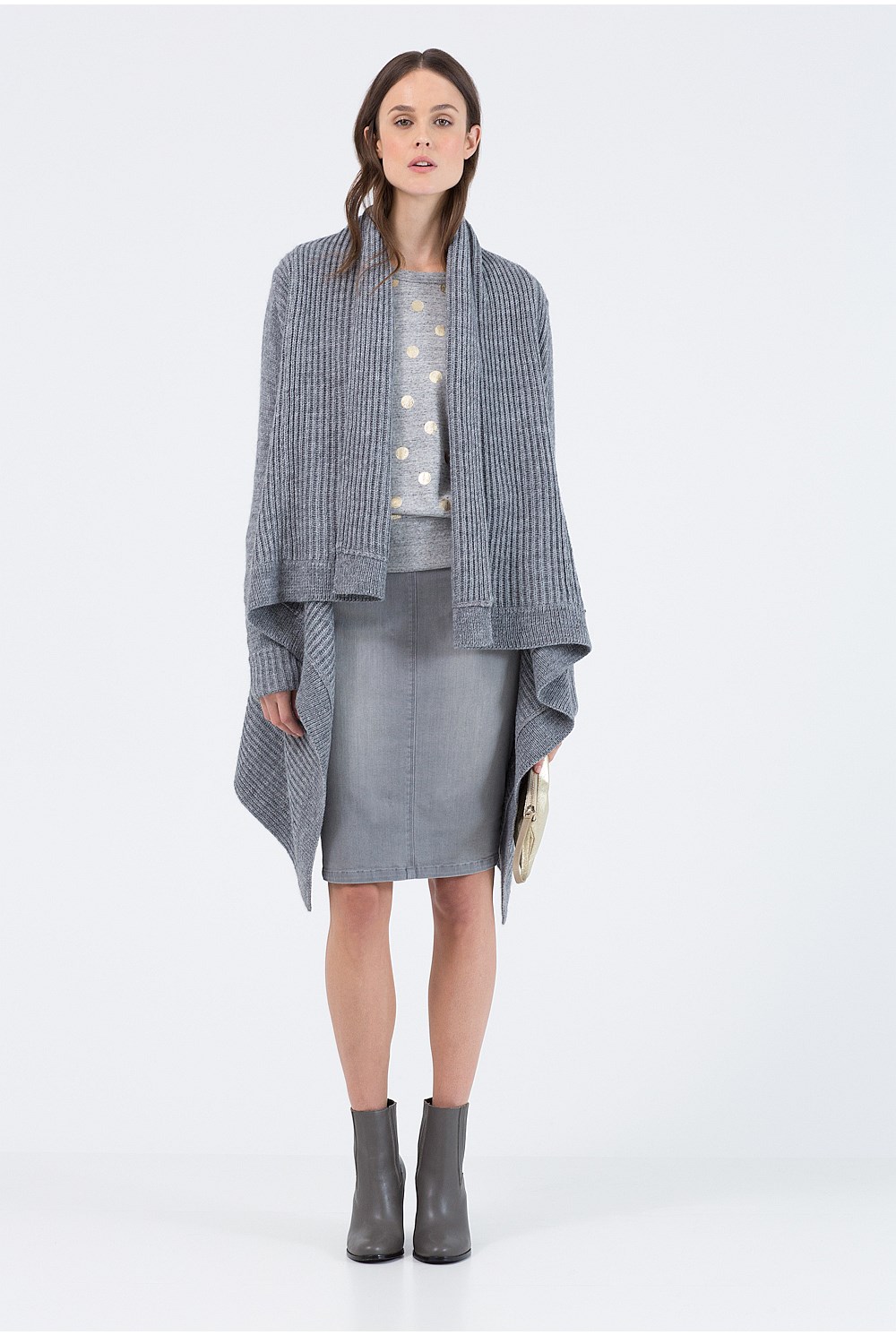 Rib Waterfall Cardigan