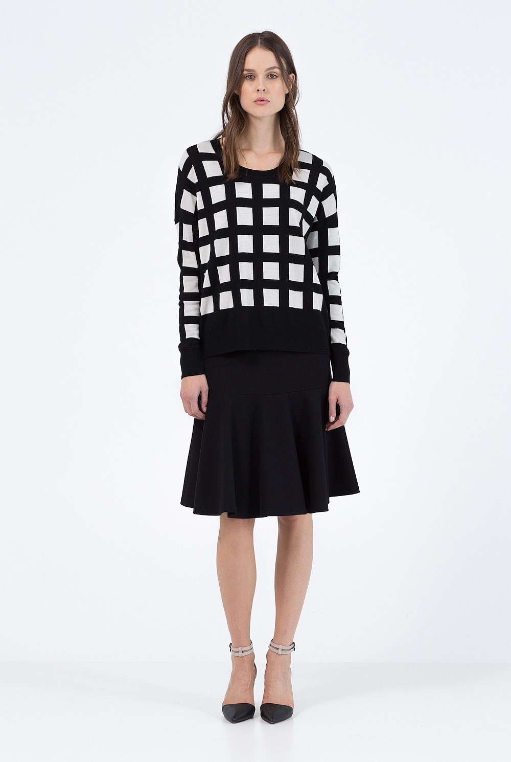 Longline Ruffle Skirt