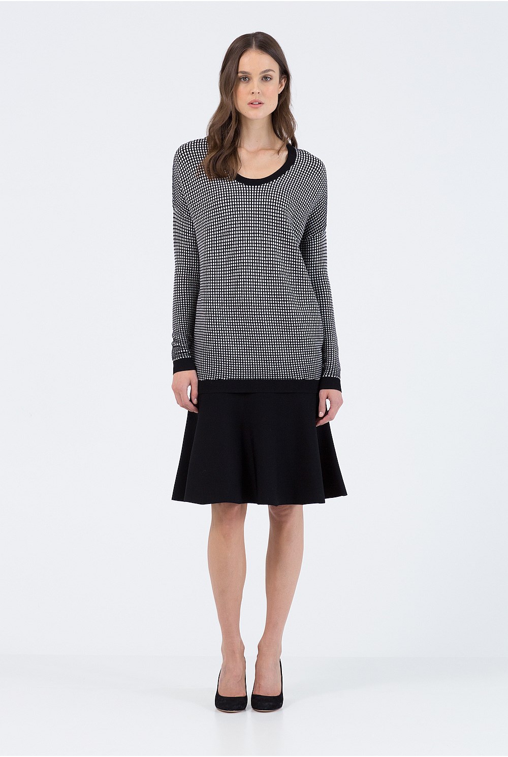Mini Grid Stitch Knit