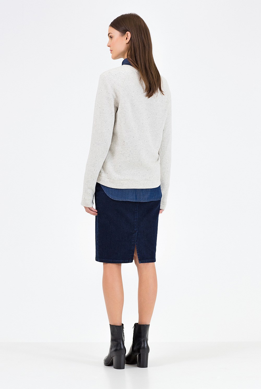 Denim Pencil Skirt
