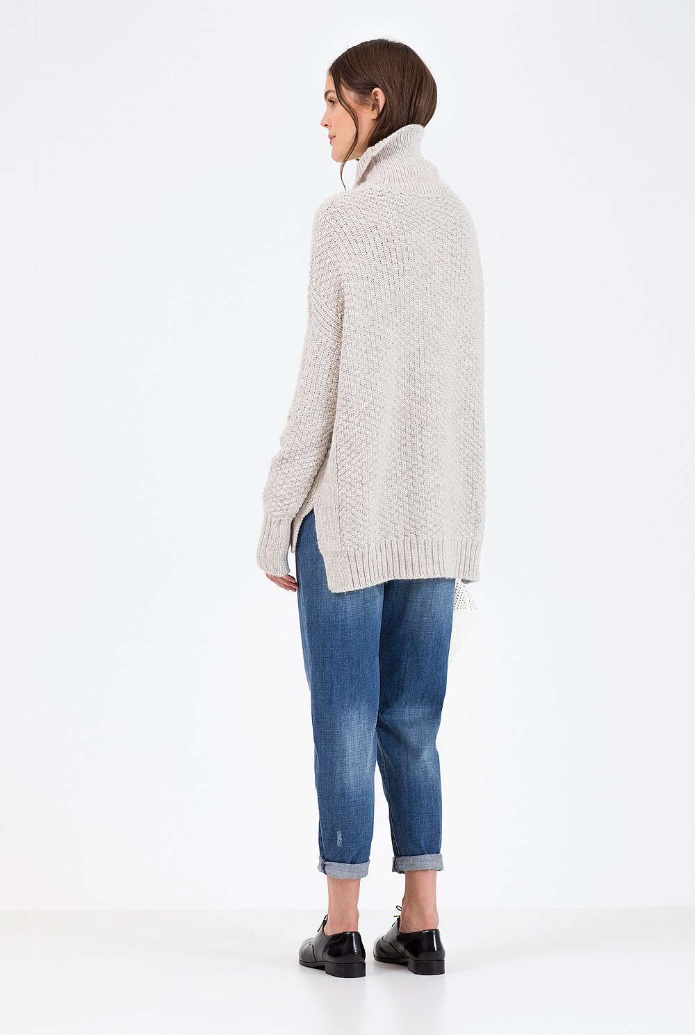 Stitch Boxy Roll Neck