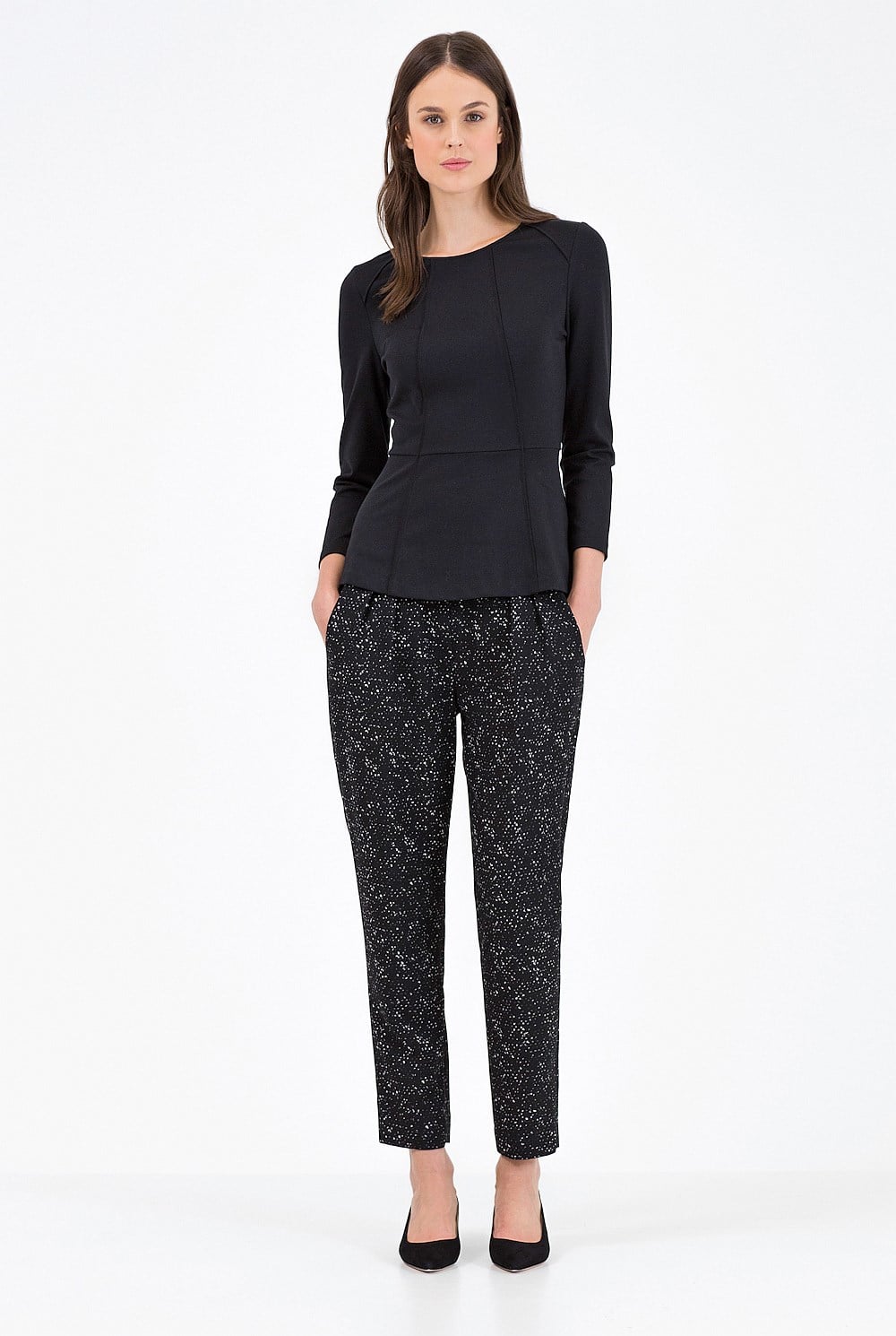 Tweed Print Pant
