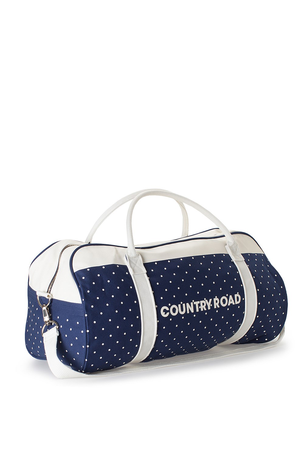 Pin Dot Stripe Logo Tote