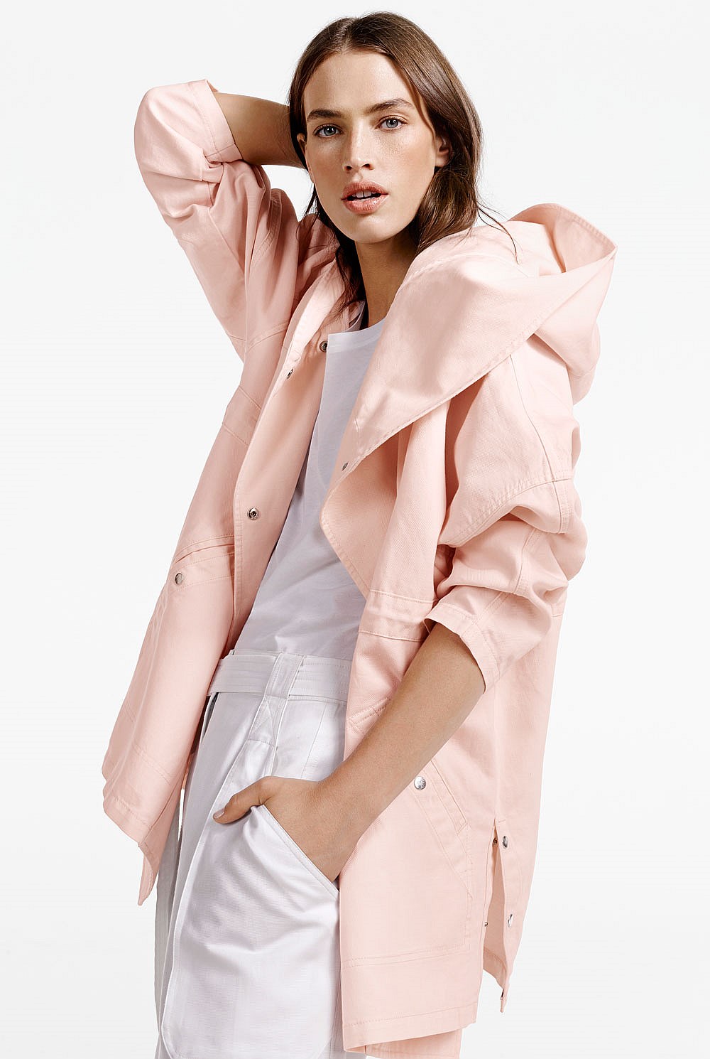Textured Hooded Parka