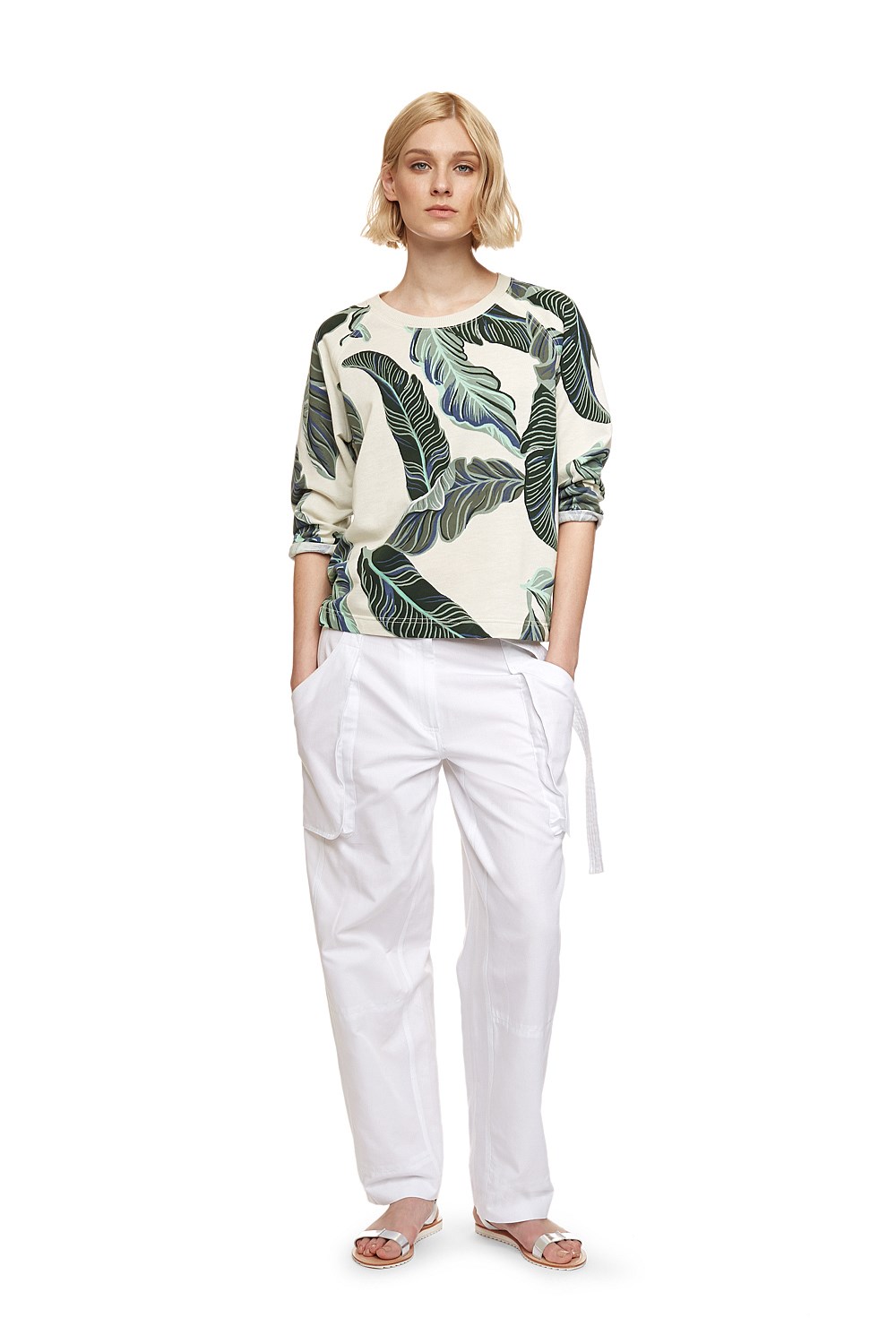 Leaf Print Sweat