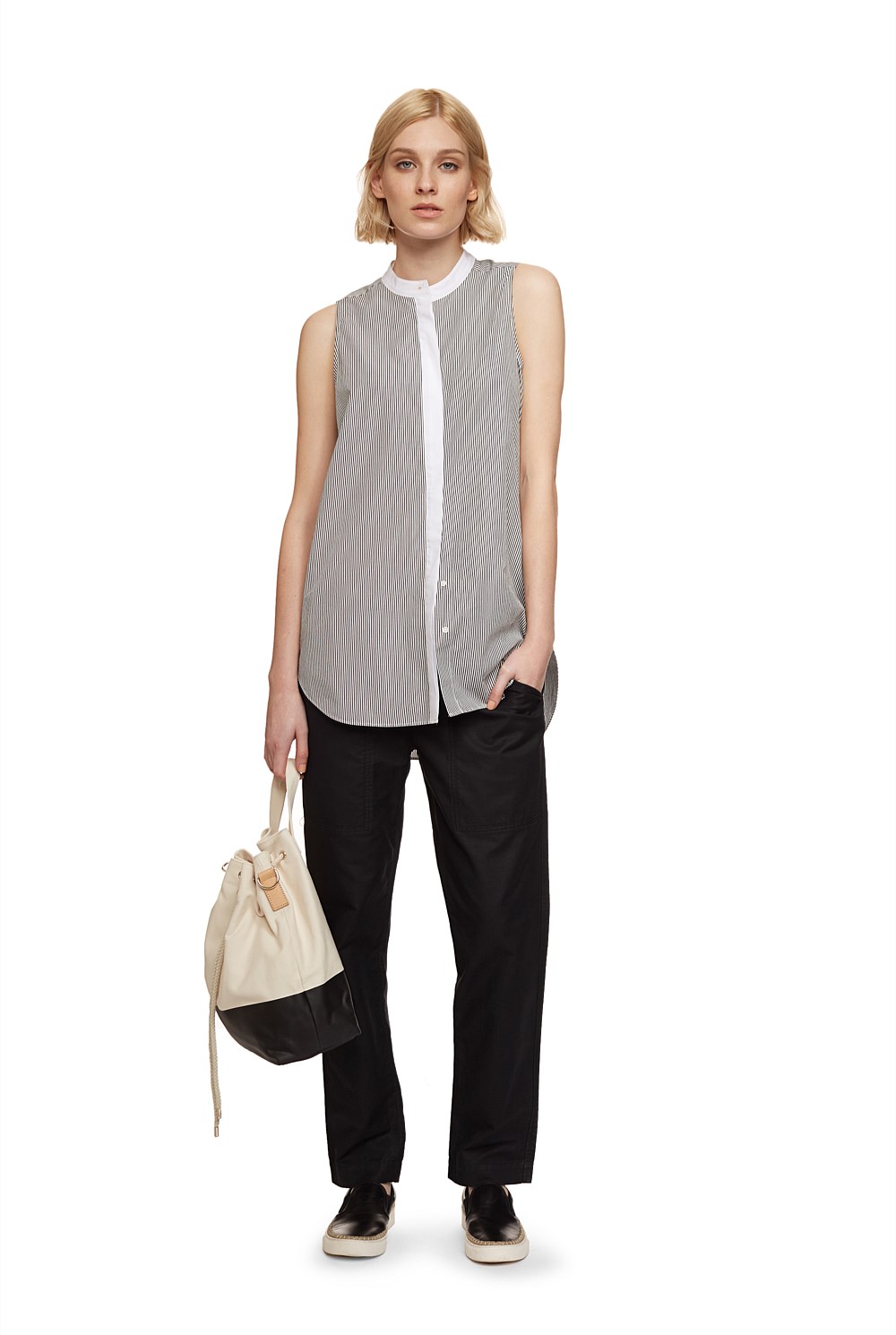 Canvas Bucket Bag