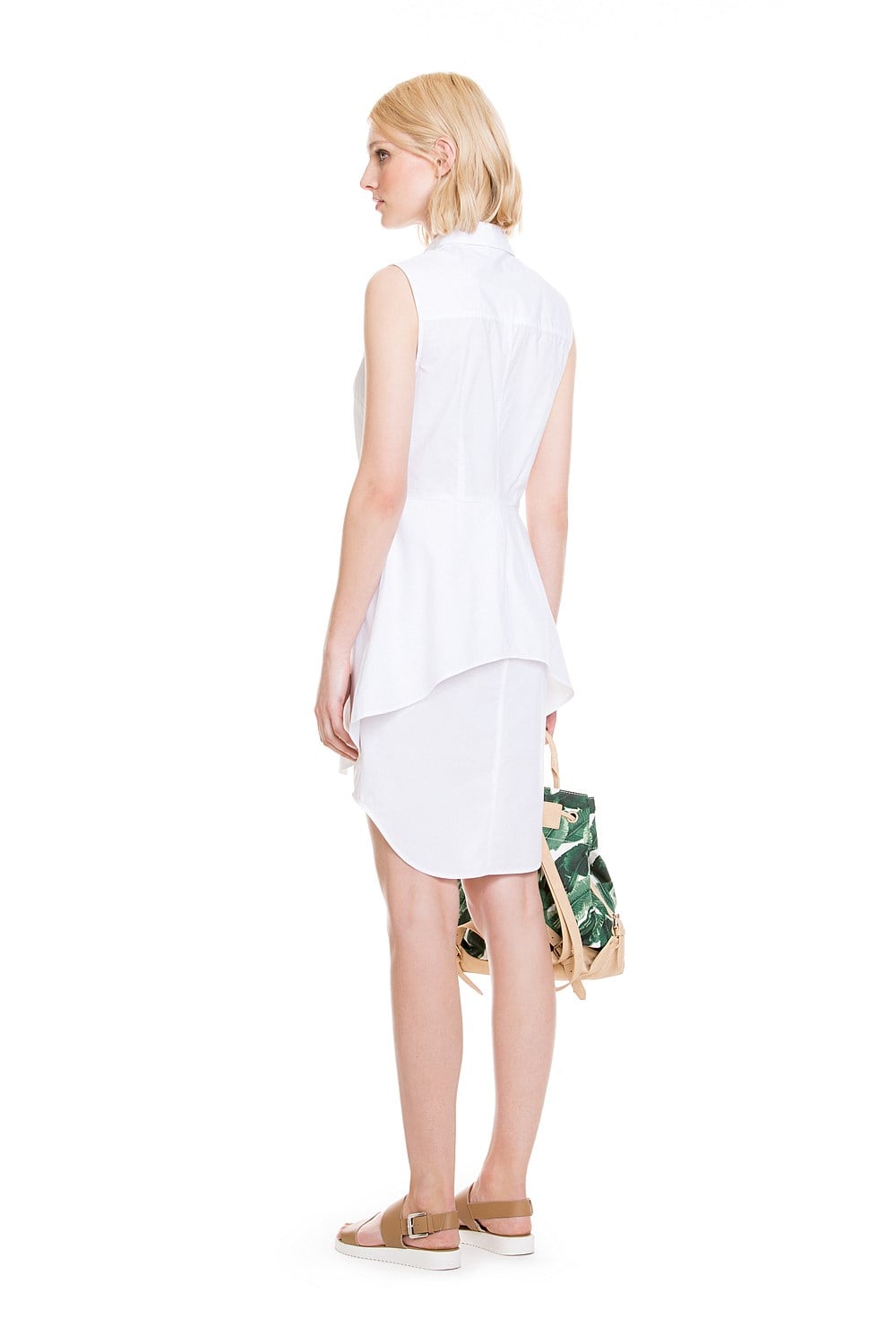 Double Layer Hem Shirt Dress