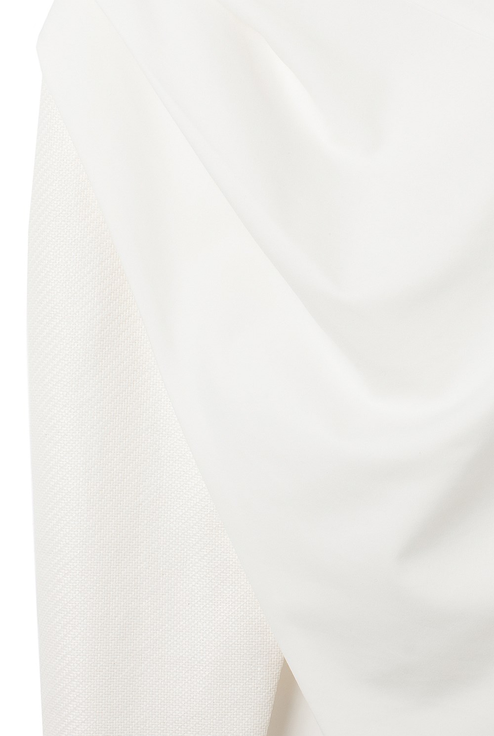 Raffia Trim Wrap Dress