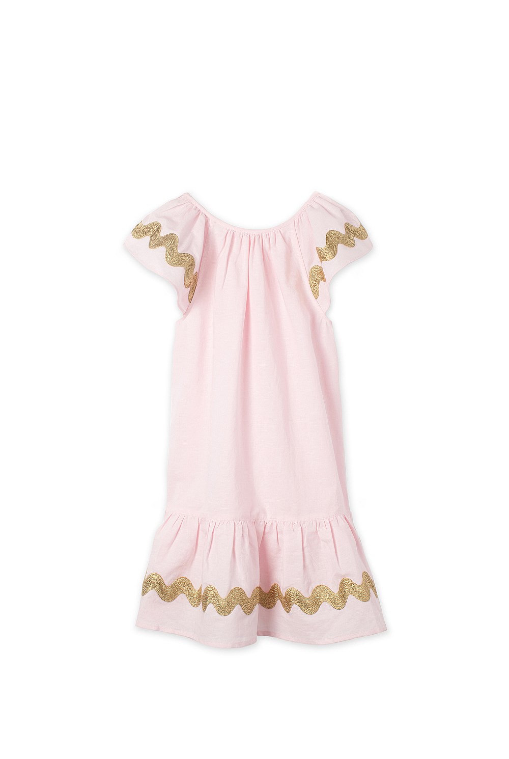 Gold Rickrack Dress
