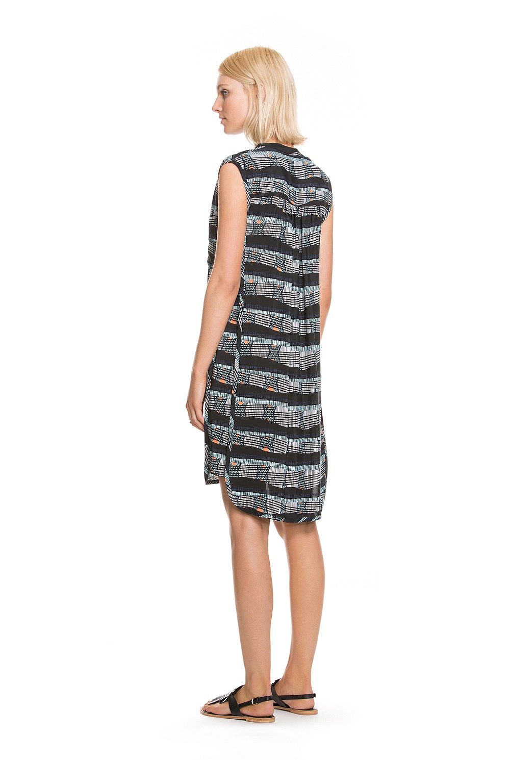 Tribal Print Shirt Dress