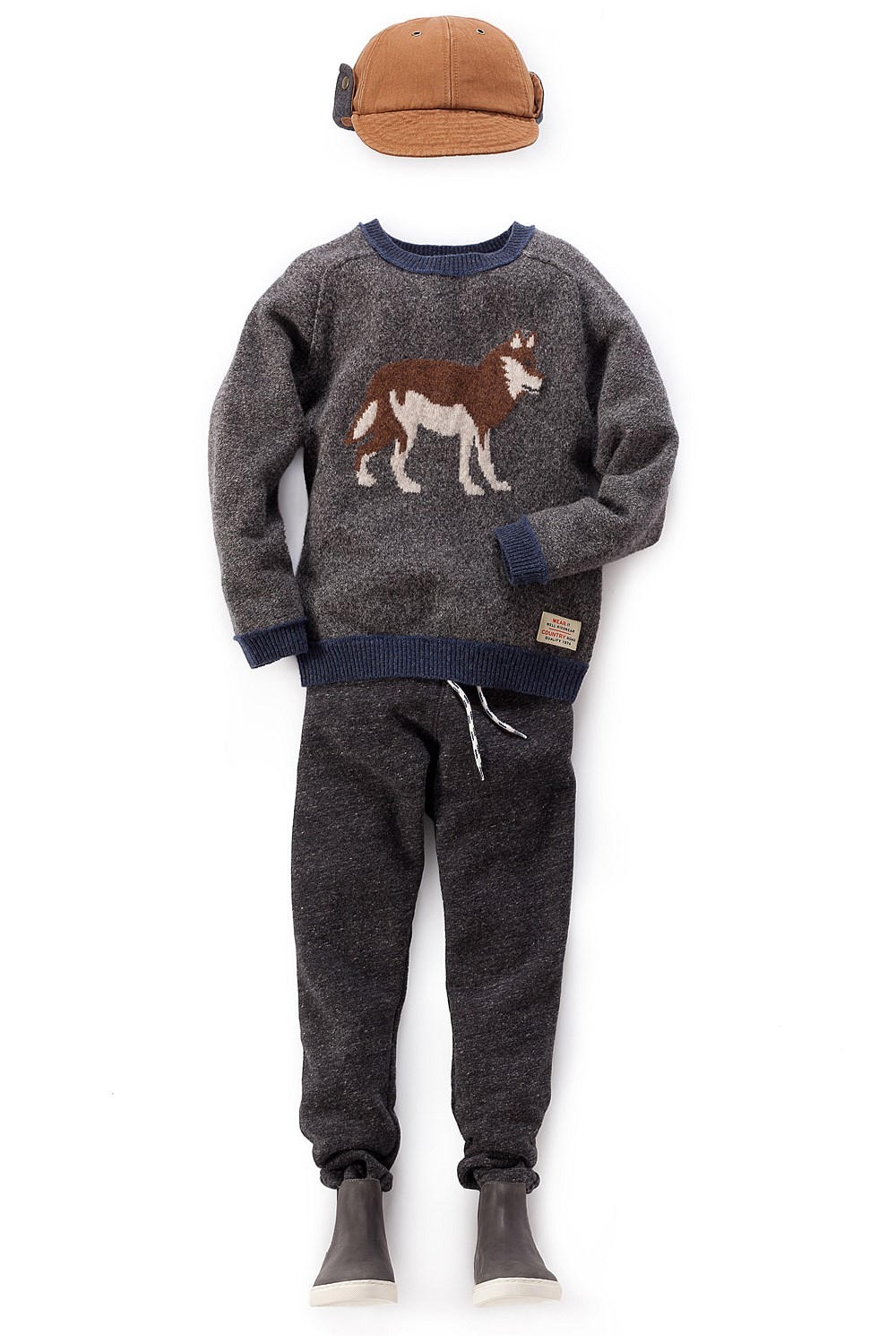 Intarsia Crew Knit