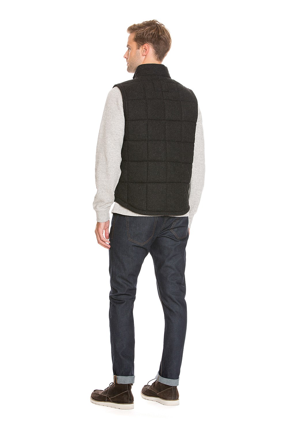 Tweed Puffer Vest
