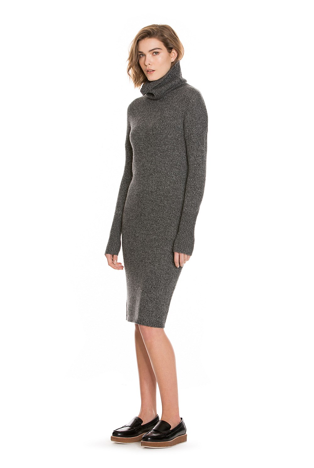 Roll Neck Knit Dress