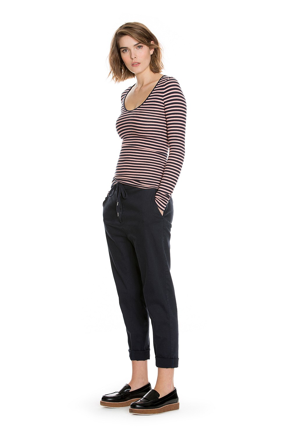 Stripe Rib T-Shirt