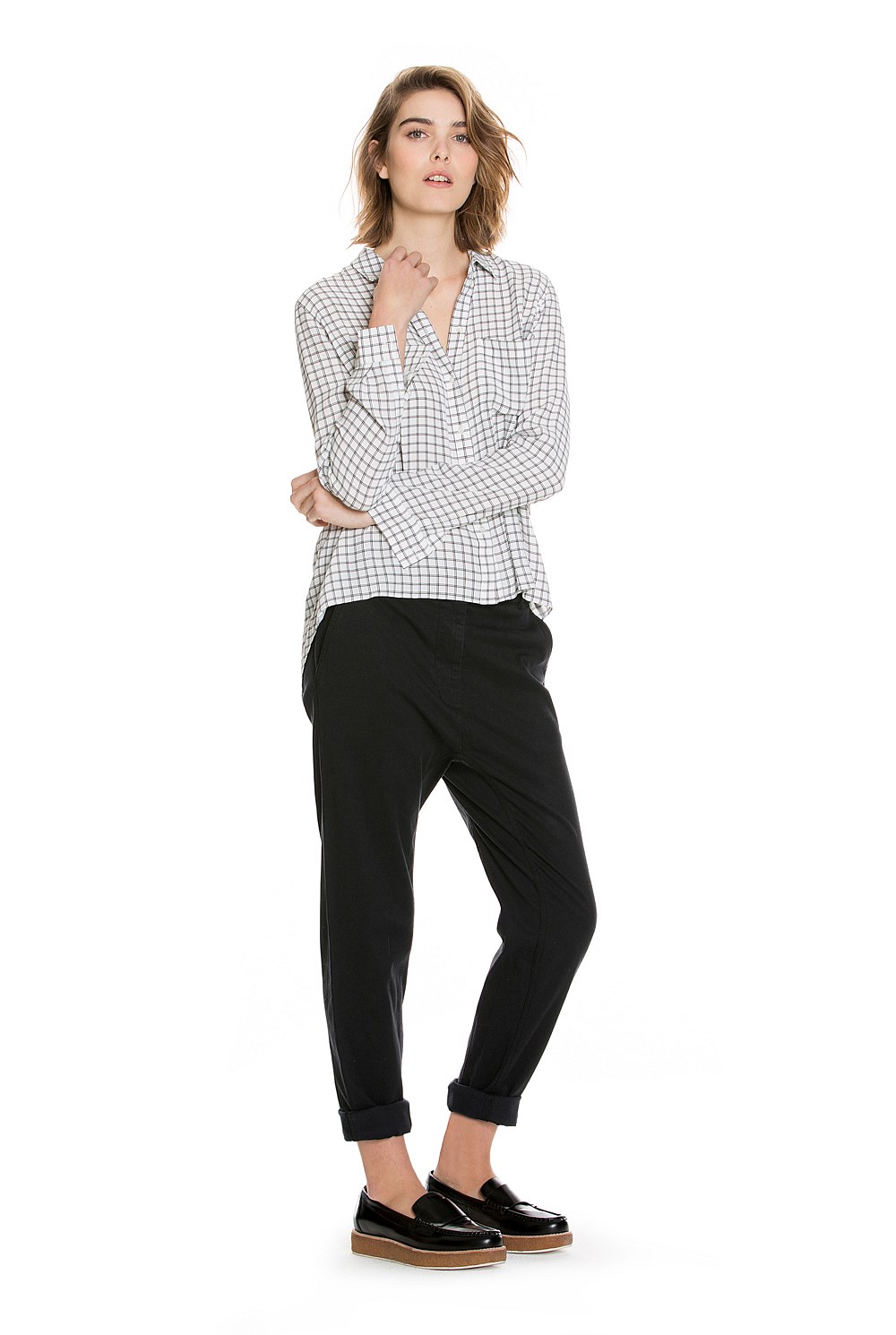Grid Print Shirt