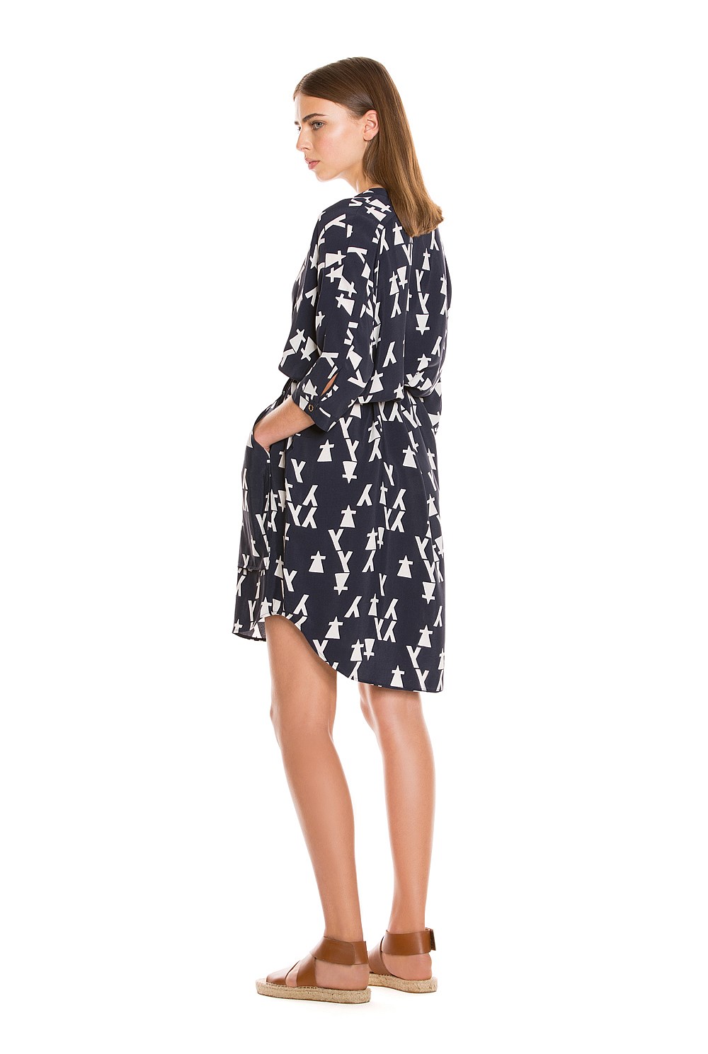 Print Shirt Dress