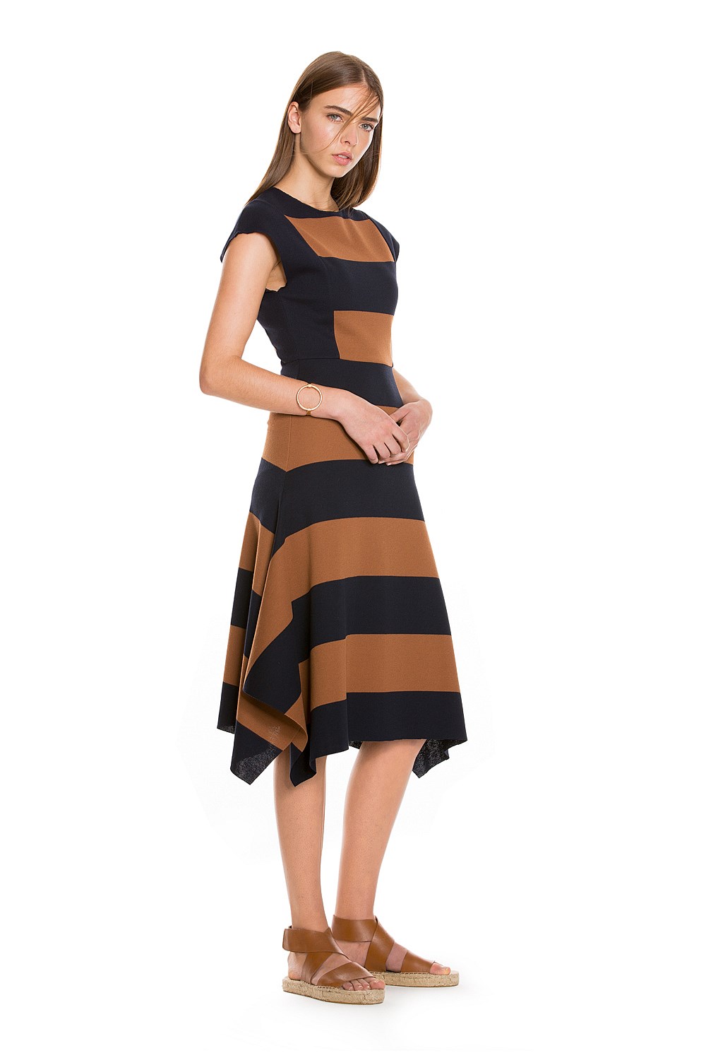 Pique Block Stripe Dress