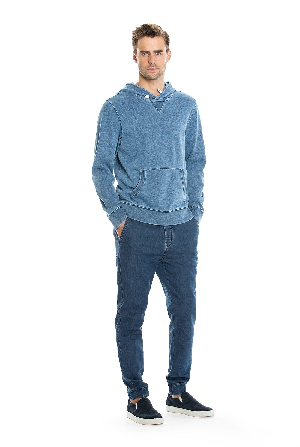 Indigo Popover Hoodie